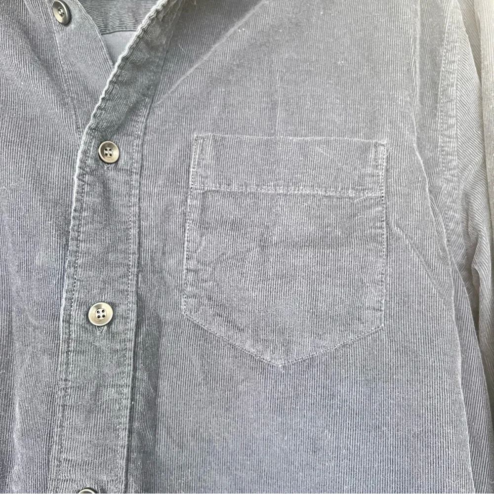 Men's Banana Republic Standard Fit Navy Blue Button Down- L